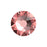 PRESTIGE Crystal, #2088 Round Flatback Rhinestone SS34, Rose Peach, (1 Piece)