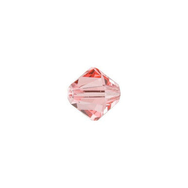 PRESTIGE Crystal, #5328 Bicone Bead 6mm, Rose Peach (1 Piece)
