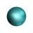PRESTIGE Crystal, #5810 Swarovski Round Pearl 2mm, Crystal Iridescent Dark Turquoise, (1 Piece)