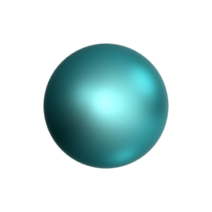 PRESTIGE Crystal, #5810 Swarovski Round Pearl 2mm, Crystal Iridescent Dark Turquoise, (1 Piece)