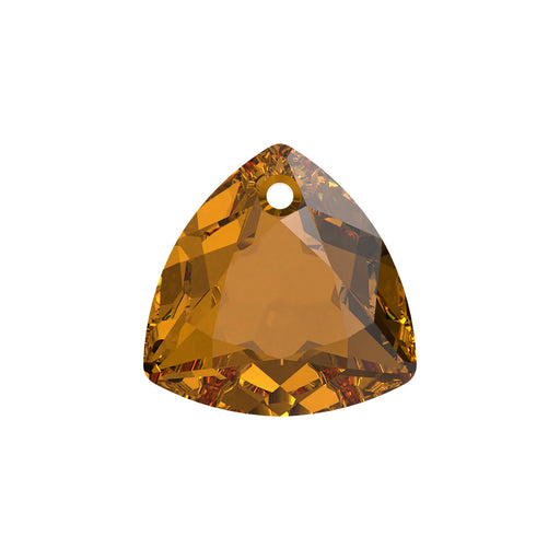 PRESTIGE Crystal, #6434 Trilliant Cut Pendant 10.5mm, Light Amber, (1 Piece)