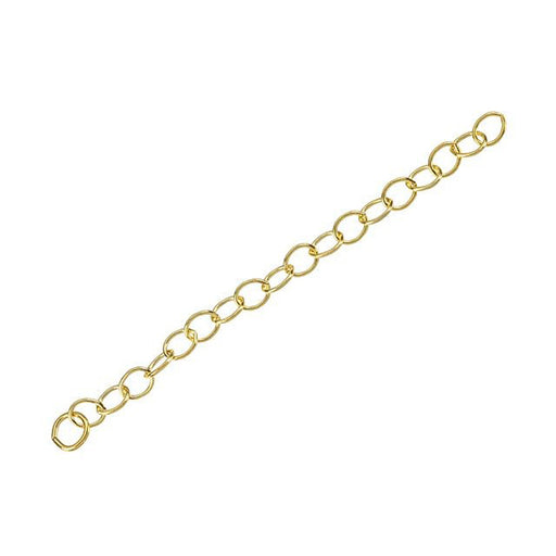 Necklace Chain Extender, 2 Inches with 2.6x3.5mm Cable Links, 14k Gold-Filled (1 Piece)