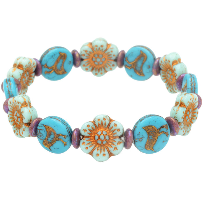Retired - Flying Over Flowers Bracelet