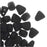 Czech Glass Matubo, Triangular 2-Hole Nib-Bit Beads 5.5x6mm, Matte - Jet (2.5" Tube)