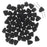 Czech Glass Matubo, Triangular 2-Hole Nib-Bit Beads 5.5x6mm, Matte - Jet (2.5" Tube)