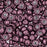 Czech Glass, Domed Teacup Beads 4x2mm, Saturated Metallic Red Pear (2.5" Tube)