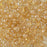 Czech Glass, Domed Teacup Beads 4x2mm, Luster - Transparent Champagne (2.5" Tube)
