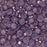 Czech Glass, Domed Teacup Beads 4x2mm, Milky Amethyst (2.5" Tube)