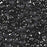 Czech Glass, Domed Teacup Beads 4x2mm, Jet (2.5" Tube)
