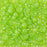 Czech Glass, Domed Teacup Beads 4x2mm, Milky Dark Peridot (2.5" Tube)
