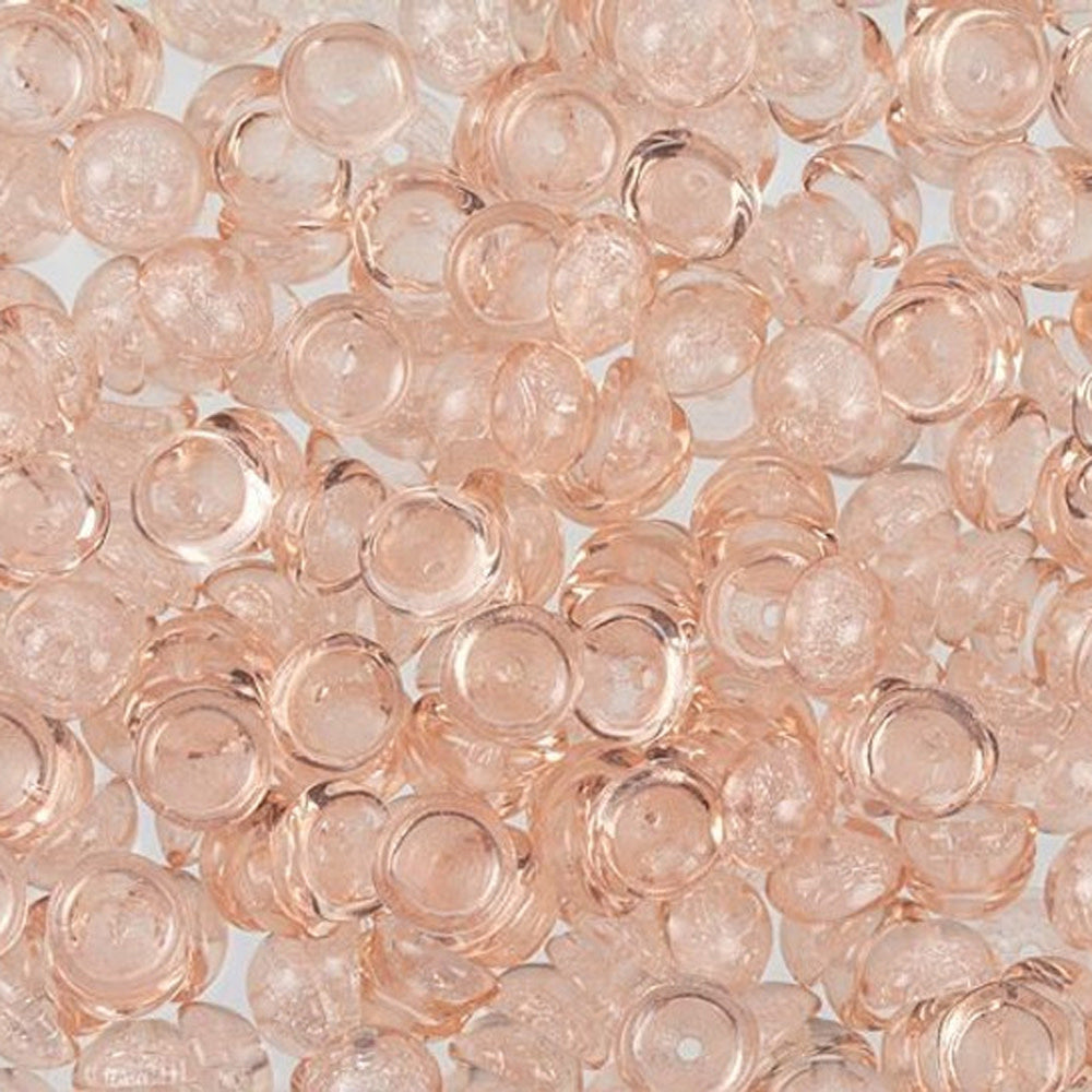 Czech Glass, Domed Teacup Beads 4x2mm, Rosaline (2.5" Tube)