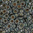 Czech Glass, Domed Teacup Beads 4x2mm, Turquoise - Bronze Picasso (2.5" Tube)