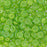 Czech Glass, Domed Teacup Beads 4x2mm, Luster Iris - Milky Dark Peridot (2.5" Tube)