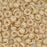 Czech Glass, Domed Teacup Beads 4x2mm, Luster - Opaque Champagne (2.5" Tube)