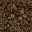 Czech Glass, Domed Teacup Beads 4x2mm, Luster - Opaque Rose/Gold Topaz (2.5" Tube)