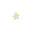 Charm, Enameled Starfish 13.5x12mm, Gold Plated (1 Piece)