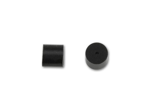 Earring Backs, Rubber Backs for Fish Hooks 3x3mm, Black (5 Pairs)