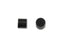 Earring Backs, Rubber Backs for Fish Hooks 3x3mm, Black (5 Pairs)