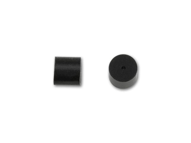 Earring Backs, Rubber Backs for Fish Hooks 3x3mm, Black (5 Pairs)