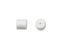 Earring Backs, Rubber Backs for Fish Hooks 3x3mm, White (5 Pairs)