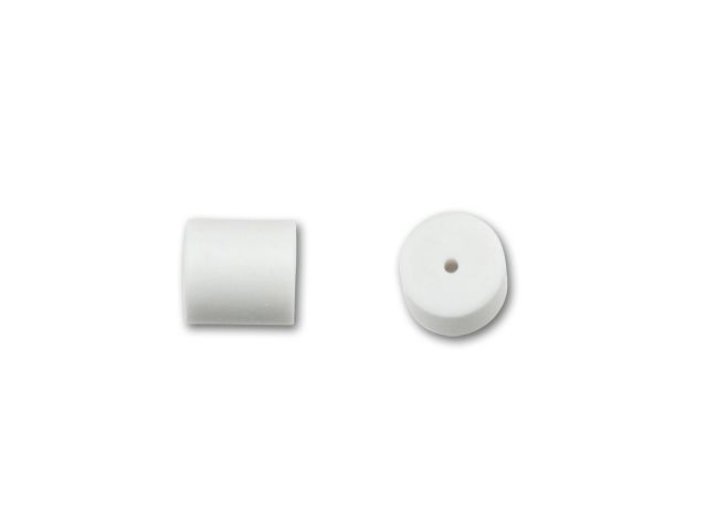 Earring Backs, Rubber Backs for Fish Hooks 3x3mm, White (5 Pairs)