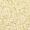 Miyuki Delica Seed Beads, 11/0 Size, Opaque Cream DB732 (2.5