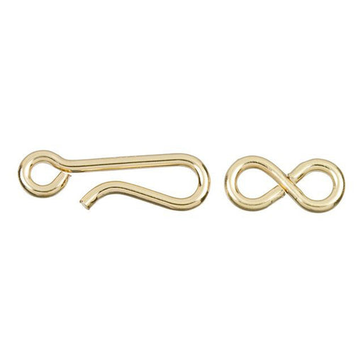 Hook & Eye Clasp, Classic 14.25mm, 14k Gold-Filled (1 Set)