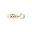 Magnetic Clasp, Converter with 5mm Spring Ring, 14k Gold-Filled (1 Set)