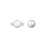 Magnetic Clasp, Round Bead 6mm, Sterling Silver (1 Set)