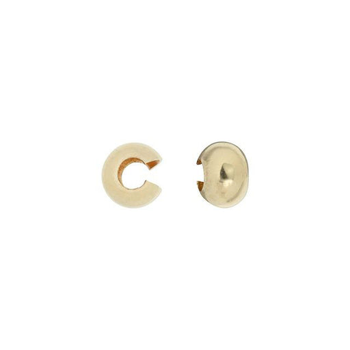 Crimp Bead Cover, 4mm, 14k Gold-Filled (1 Piece)