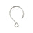 Earring Findings, Balloon Ear Wire 18x26mm, Sterling Silver (1 Pair)