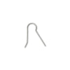 Earring Findings, Long Blank Ear Wire 24mm, No Loop, Sterling Silver (1 Pair)