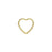 Connector Link, Sparkle Heart 10mm, 14k Gold-Filled (1 Piece)