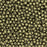 Czech Glass, Half-Drilled Round Finial Beads 2mm, Saturated Metallic Emperador (2.5" Tube)