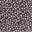 Czech Glass, Half-Drilled Round Finial Beads 2mm, Saturated Metallic Almost Mauve (2.5" Tube)
