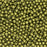 Czech Glass, Half-Drilled Round Finial Beads 2mm, Saturated Metallic Meadowlark (2.5" Tube)
