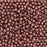 Czech Glass, Half-Drilled Round Finial Beads 2mm, Saturated Metallic Blooming Dahlia (2.5" Tube)
