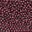 Czech Glass, Half-Drilled Round Finial Beads 2mm, Saturated Metallic Red Pear (2.5" Tube)