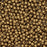 Czech Glass, Half-Drilled Round Finial Beads 2mm, Saturated Metallic Ceylon Yellow (2.5" Tube)