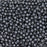 Czech Glass, Half-Drilled Round Finial Beads 2mm, Hematite (2.5" Tube)