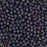 Czech Glass, Half-Drilled Round Finial Beads 2mm, Matte Iris Purple (2.5" Tube)