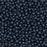 Czech Glass, Half-Drilled Round Finial Beads 2mm, Metallic Suede Dark Blue (2.5" Tube)