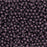 Czech Glass, Half-Drilled Round Finial Beads 2mm, Metallic Suede Pink (2.5" Tube)