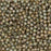 Czech Glass, Half-Drilled Round Finial Beads 2mm, Ultra Luster Opaque Green (2.5" Tube)