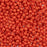 Czech Glass, Half-Drilled Round Finial Beads 2mm, Red Antique Shimmer (2.5" Tube)
