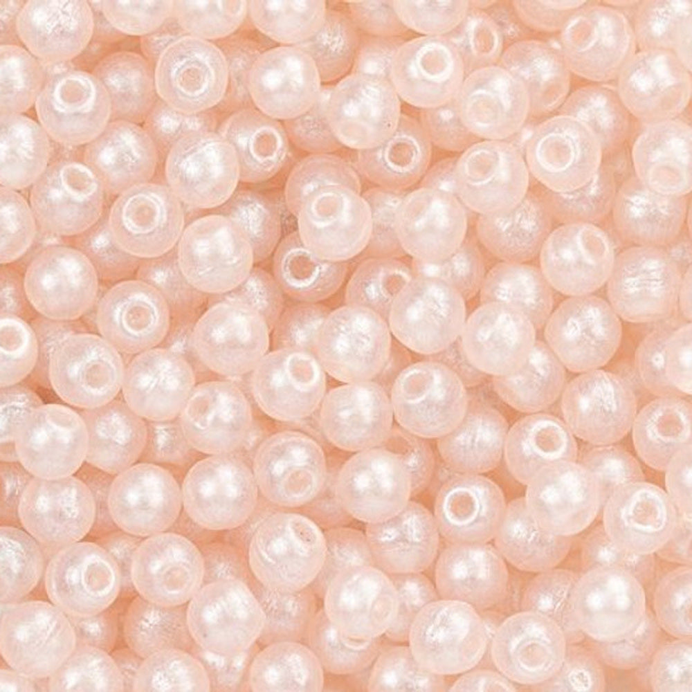 Czech Glass, Half-Drilled Round Finial Beads 2mm, Metal Luster Rosaline (2.5" Tube)