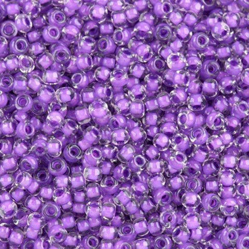 Toho Round Seed Beads 11/0 #935 'Wisteria Lined Crystal' 8 Gram Tube