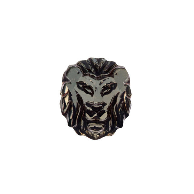 PRESTIGE Crystal, #2844 Flatback Stone Lion Head 17x15mm, Golden Shadow IVCVS (1 Piece)