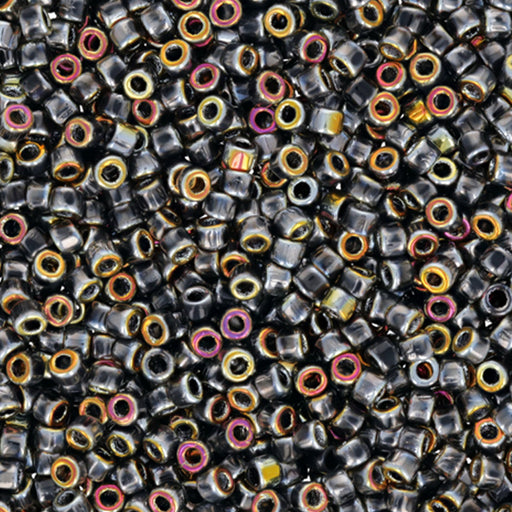 Czech Glass Matubo, 10/0 Seed Bead, Full Marea Jet (2.5 Inch Tube)