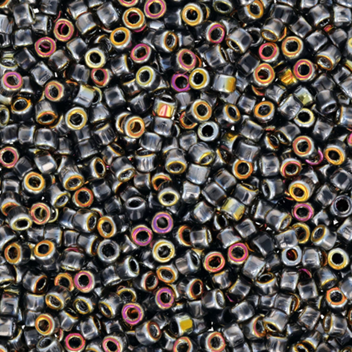 Czech Glass Matubo, 10/0 Seed Bead, Full Marea Jet (2.5 Inch Tube)